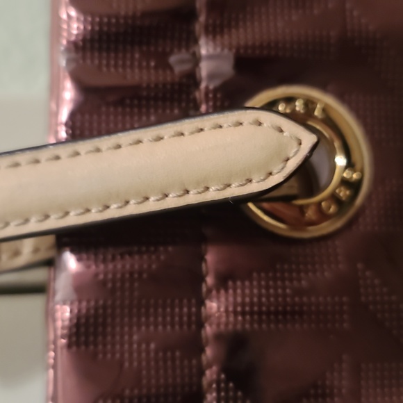 46. Michael Kors Metallic Reddish Brown Tote - Picture 10 of 10